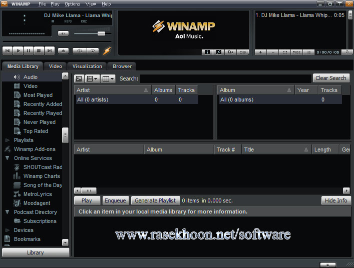 پلیر قدرتمند صوتی Winamp Pro v5.8 Build 3660 Beta پلیر قدرتمند صوتی Winamp Pro v5.8 Build 3660 Beta