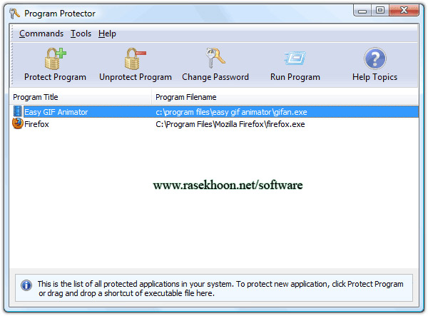حفاظت از برنامه ها کامپیوتر با Blumentals Program Protector 4.11 حفاظت از برنامه ها کامپیوتر با Blumentals Program Protector 4.11
