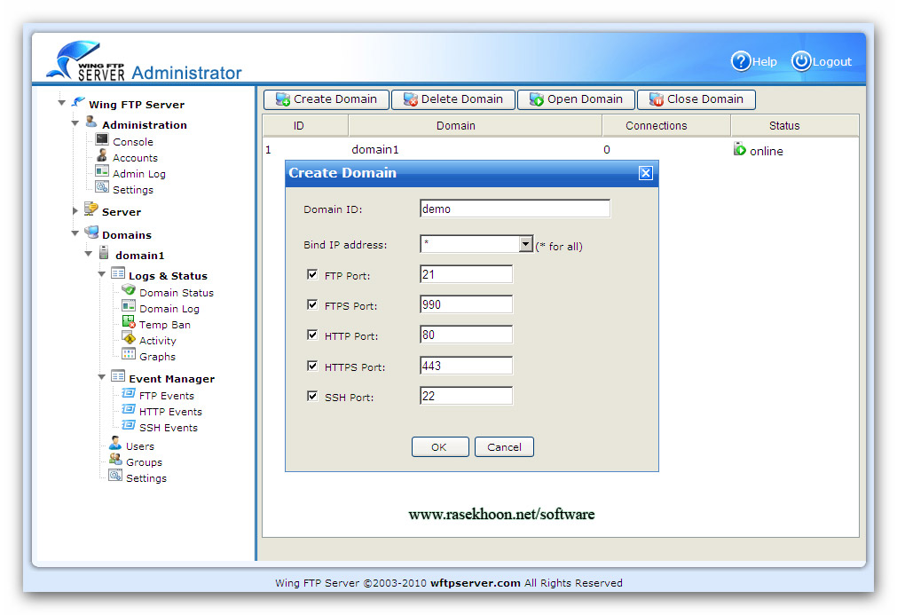 راه اندازی اف تی پی سرور با Wing FTP Server Corporate 6.0.3 راه اندازی اف تی پی سرور با Wing FTP Server Corporate 6.0.3