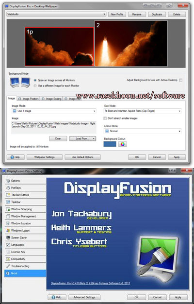 مدیریت مانیتورهای چندگانه با DisplayFusion Pro 9.4.3 مدیریت مانیتورهای چندگانه با DisplayFusion Pro 9.4.3