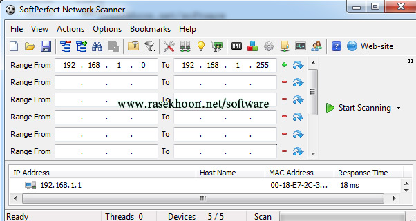 کنترل شبکه SoftPerfect Network Scanner 7.1.9 کنترل شبکه SoftPerfect Network Scanner 7.1.9