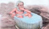 Archimedes in the baths! Irony