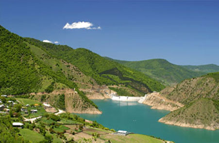 A  landscape in the valley