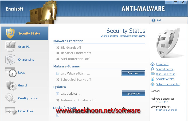 ضد جاسوس قدرتمند Emsisoft Anti-Malware 8.1.0.40